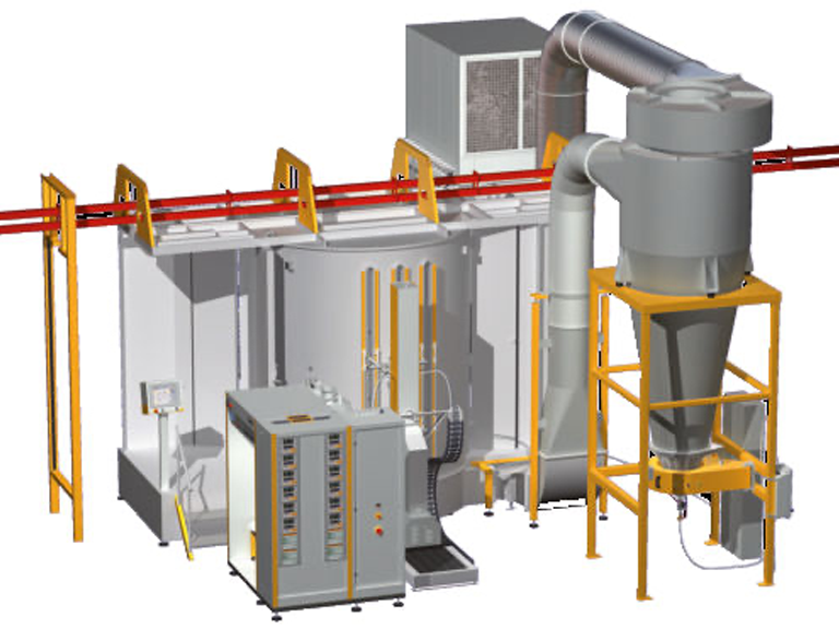 Hệ thống phun sơn tĩnh điện tự động đa màu sắc